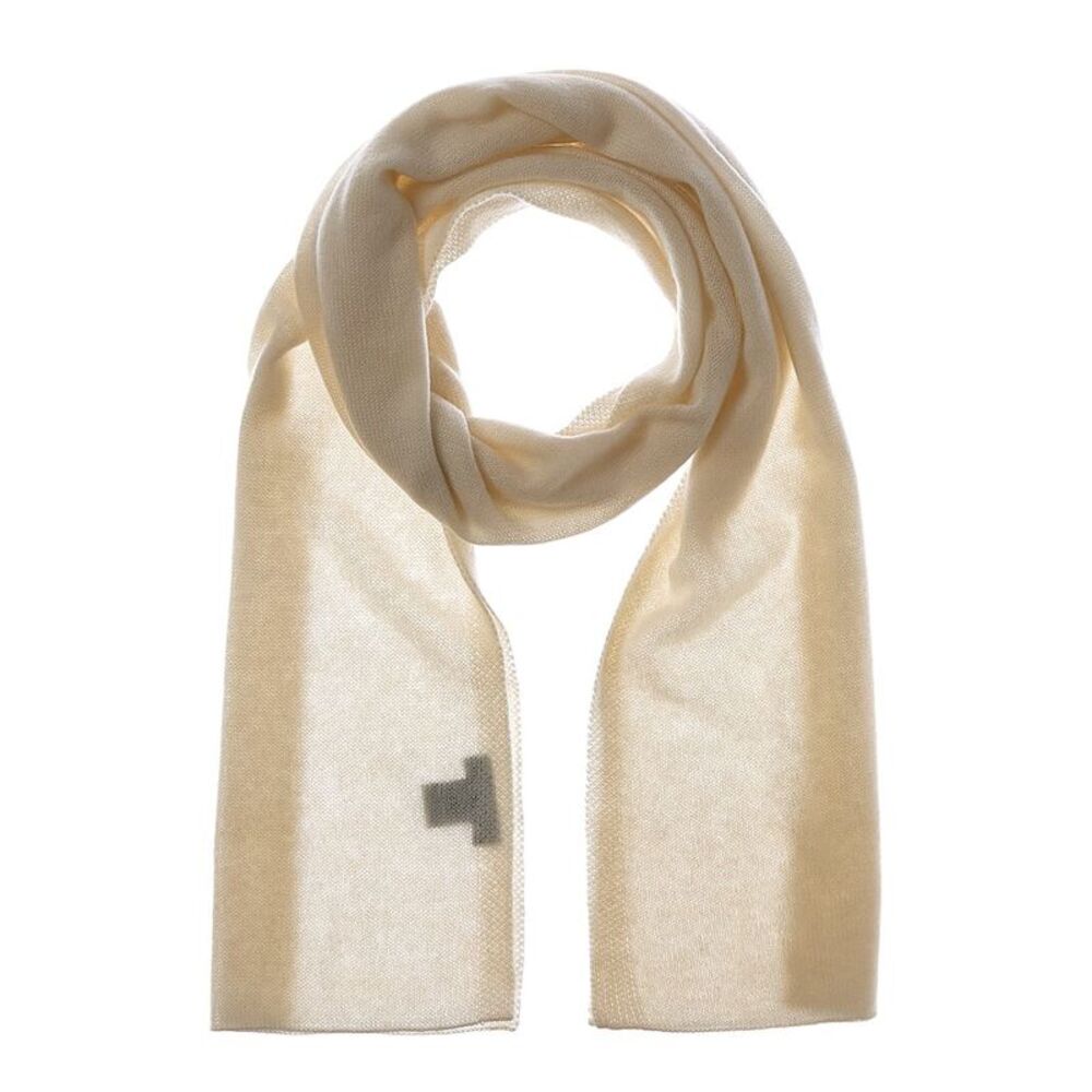 Forte Cashmere Oversized Cashmere Scarf, White